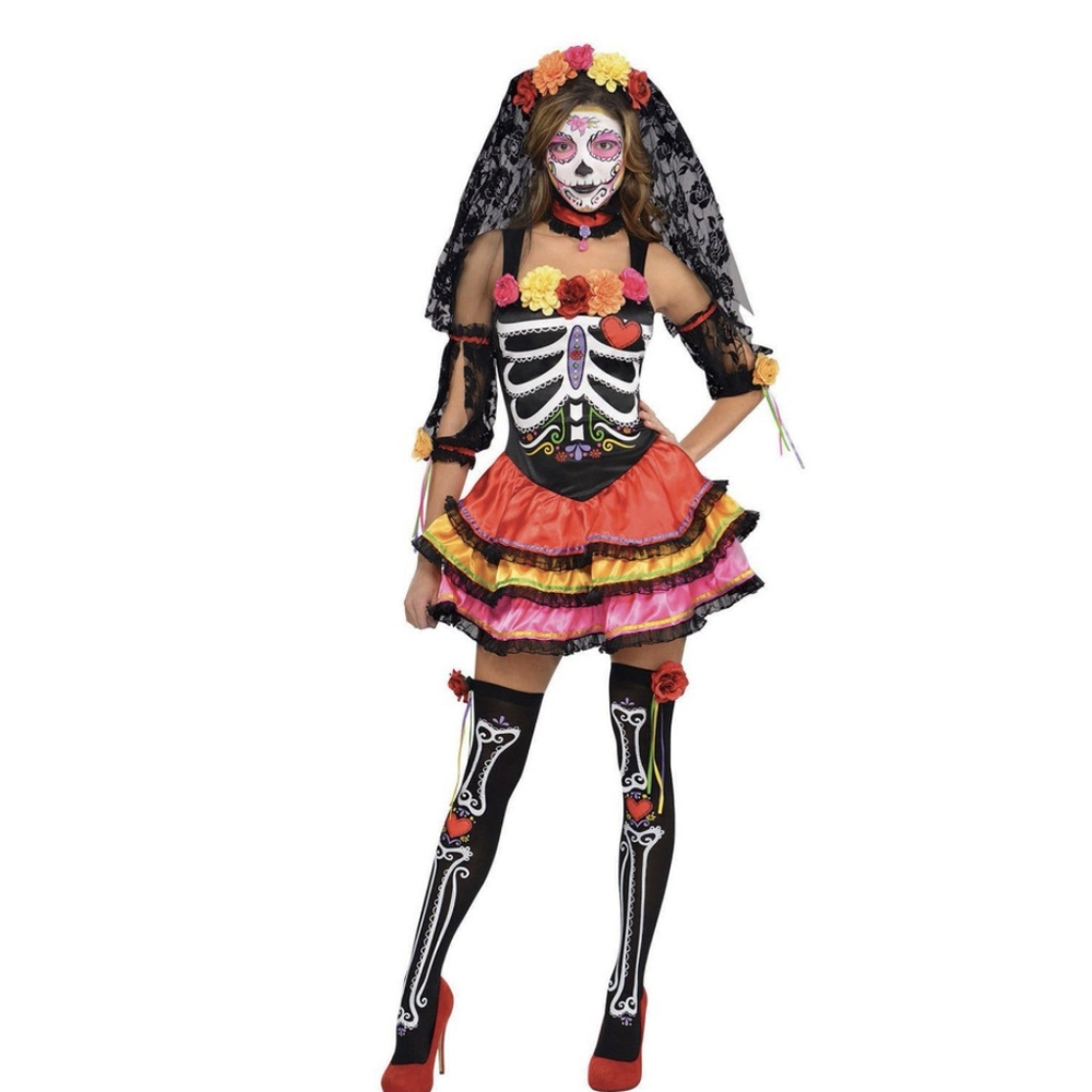 Day of the Dead Senorita Dia de los Muertos Fancy